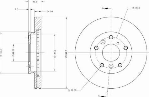 Remy RAD2500C - Спирачен диск vvparts.bg