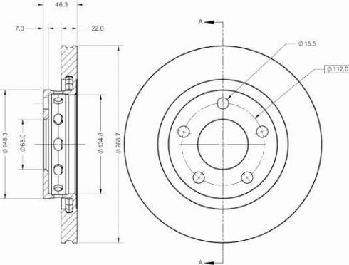 Remy RAD2507C - Спирачен диск vvparts.bg