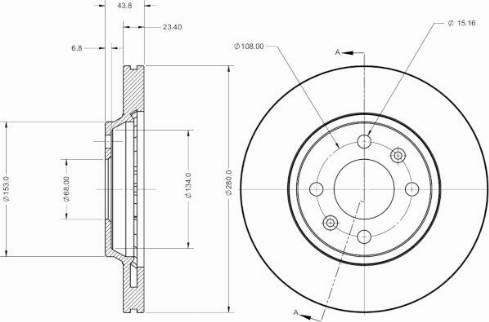 Remy RAD2519C - Спирачен диск vvparts.bg