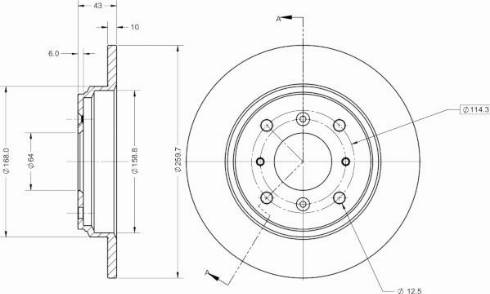 Remy RAD2581C - Спирачен диск vvparts.bg