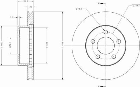 Remy RAD2583C - Спирачен диск vvparts.bg