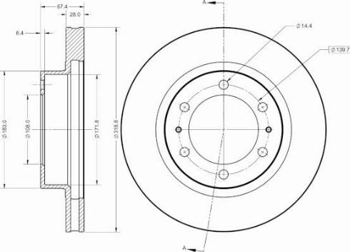 Remy RAD2529C - Спирачен диск vvparts.bg