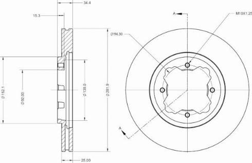 Remy RAD2524C - Спирачен диск vvparts.bg