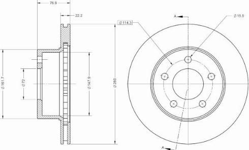 Remy RAD2579C - Спирачен диск vvparts.bg