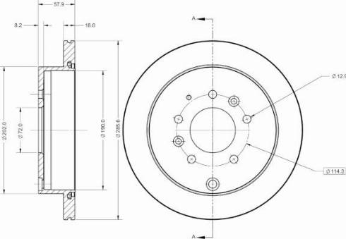 Remy RAD2576C - Спирачен диск vvparts.bg