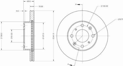 Remy RAD2698C - Спирачен диск vvparts.bg