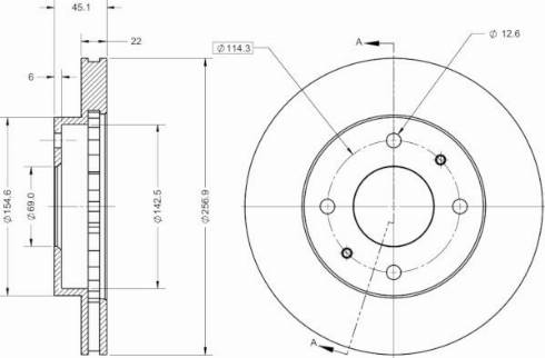 Remy RAD2667C - Спирачен диск vvparts.bg