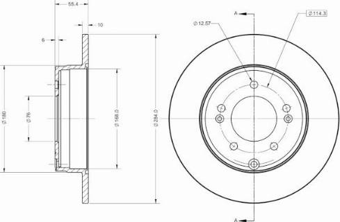 Remy RAD2609C - Спирачен диск vvparts.bg