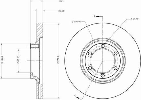 Remy RAD2603C - Спирачен диск vvparts.bg