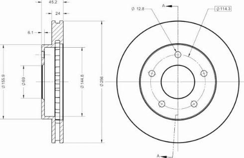 Remy RAD2619C - Спирачен диск vvparts.bg