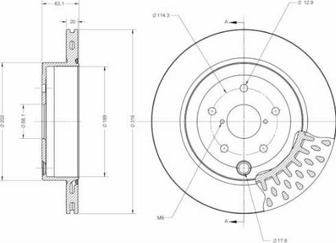 Remy RAD2616C - Спирачен диск vvparts.bg