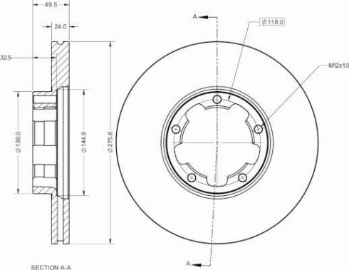 Remy RAD2621C - Спирачен диск vvparts.bg