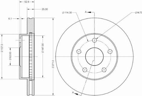 Remy RAD2679C - Спирачен диск vvparts.bg