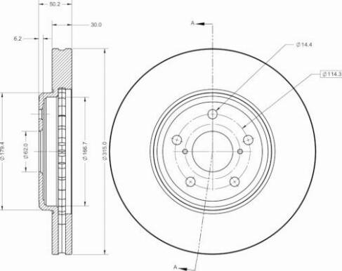 Remy RAD2676C - Спирачен диск vvparts.bg