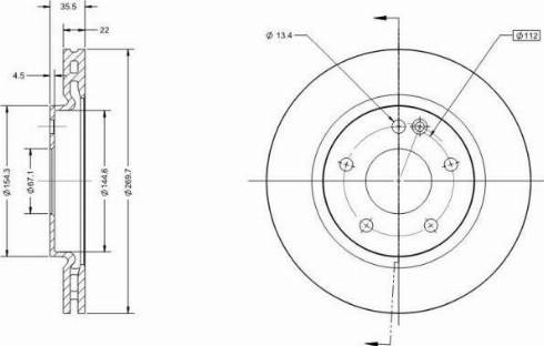 Remy RAD2098C - Спирачен диск vvparts.bg