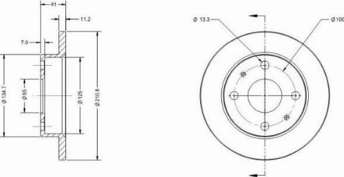 Remy RAD2046C - Спирачен диск vvparts.bg