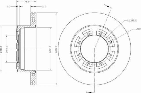 Remy RAD2056C - Спирачен диск vvparts.bg