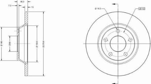 Remy RAD2051C - Спирачен диск vvparts.bg