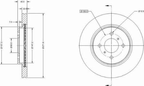 Remy RAD2065C - Спирачен диск vvparts.bg