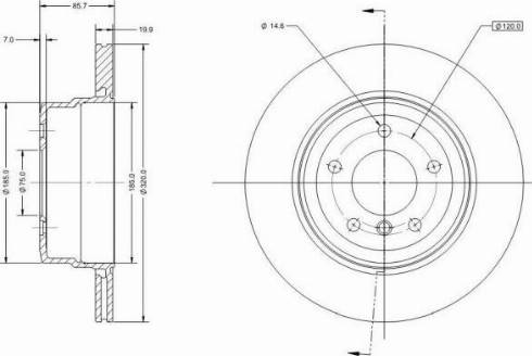 Remy RAD2066C - Спирачен диск vvparts.bg