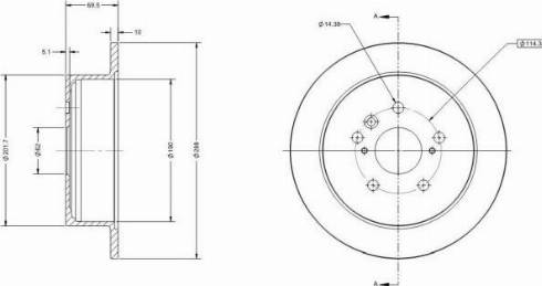 Remy RAD2068C - Спирачен диск vvparts.bg