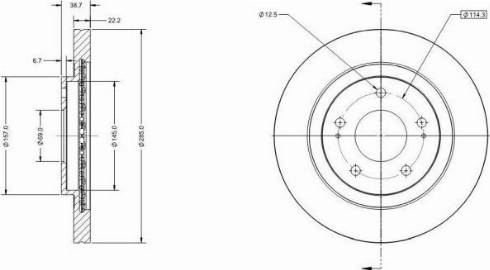 Remy RAD2063C - Спирачен диск vvparts.bg