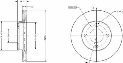 Remy RAD2003C - Спирачен диск vvparts.bg