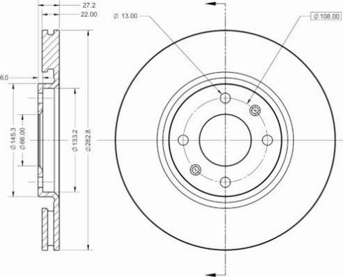 Remy RAD2080C - Спирачен диск vvparts.bg