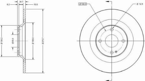 Remy RAD2025C - Спирачен диск vvparts.bg