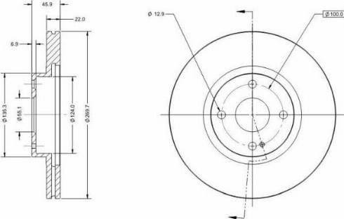 Remy RAD2026C - Спирачен диск vvparts.bg