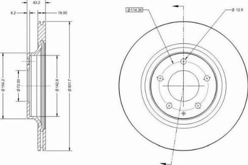 Remy RAD2021C - Спирачен диск vvparts.bg