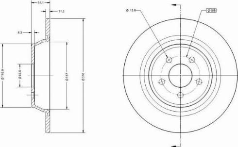 Remy RAD2023C - Спирачен диск vvparts.bg