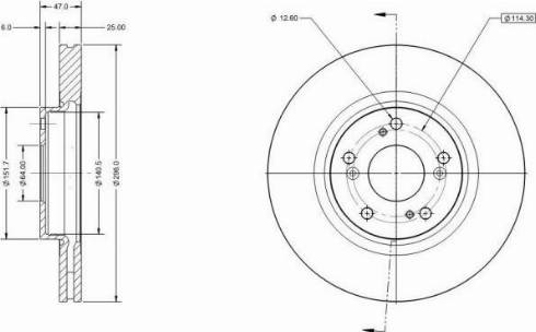 Remy RAD2074C - Спирачен диск vvparts.bg