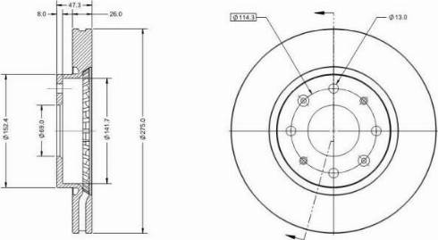 Remy RAD2192C - Спирачен диск vvparts.bg