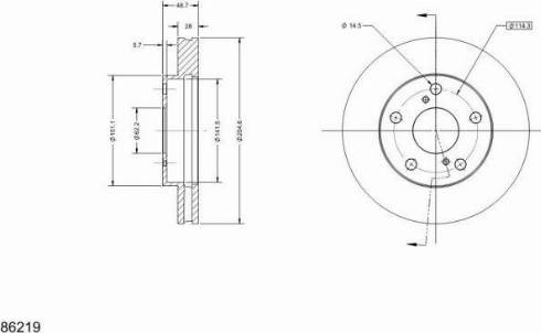 Remy RAD2142C - Спирачен диск vvparts.bg