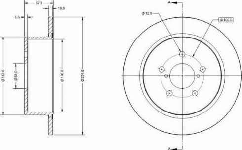 Remy RAD2156C - Спирачен диск vvparts.bg