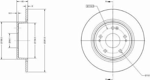 Remy RAD2118C - Спирачен диск vvparts.bg