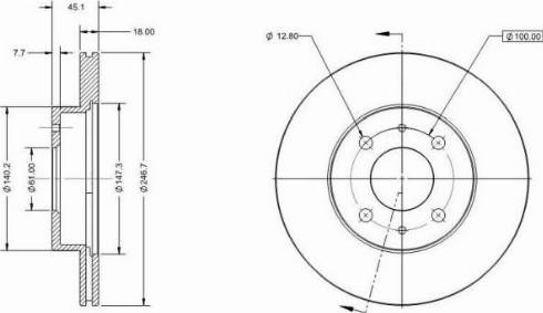 Remy RAD2113C - Спирачен диск vvparts.bg