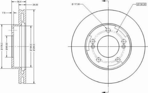 Remy RAD2129C - Спирачен диск vvparts.bg