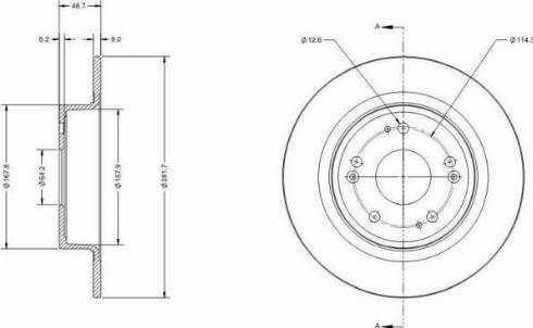 Remy RAD2175C - Спирачен диск vvparts.bg