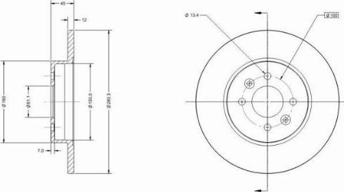 Remy RAD2170C - Спирачен диск vvparts.bg