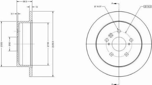 Remy RAD2867C - Спирачен диск vvparts.bg