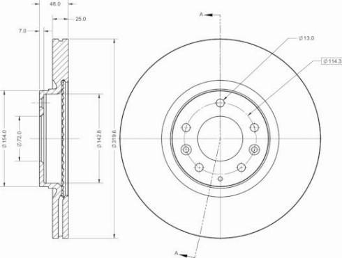 Remy RAD2806C - Спирачен диск vvparts.bg