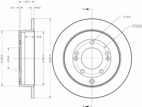 Remy RAD2800C - Спирачен диск vvparts.bg