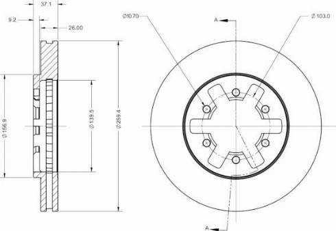 Remy RAD2807C - Спирачен диск vvparts.bg