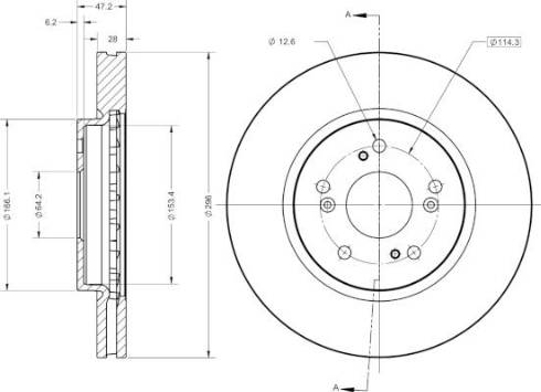 Remy RAD2811C - Спирачен диск vvparts.bg