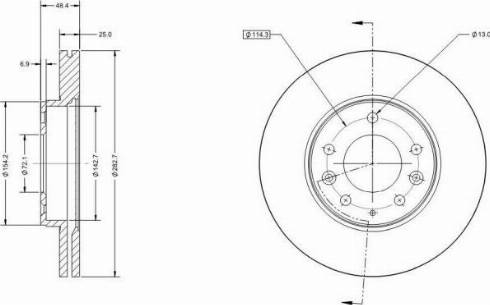 Remy RAD2874C - Спирачен диск vvparts.bg