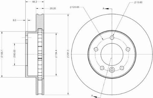 Remy RAD2390C - Спирачен диск vvparts.bg