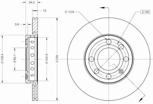 Remy RAD2347C - Спирачен диск vvparts.bg