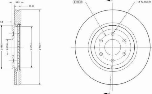 Remy RAD2358C - Спирачен диск vvparts.bg